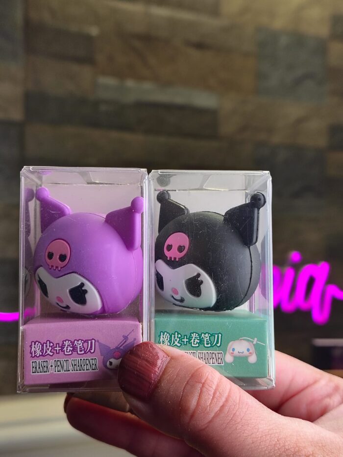 Kuromi Eraser with Sharpener